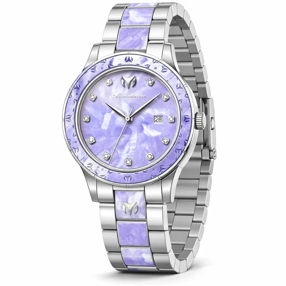 TechnoMarine Sea Seafoam Glow Women's Watch - 33mm, Steel (TM-725055)